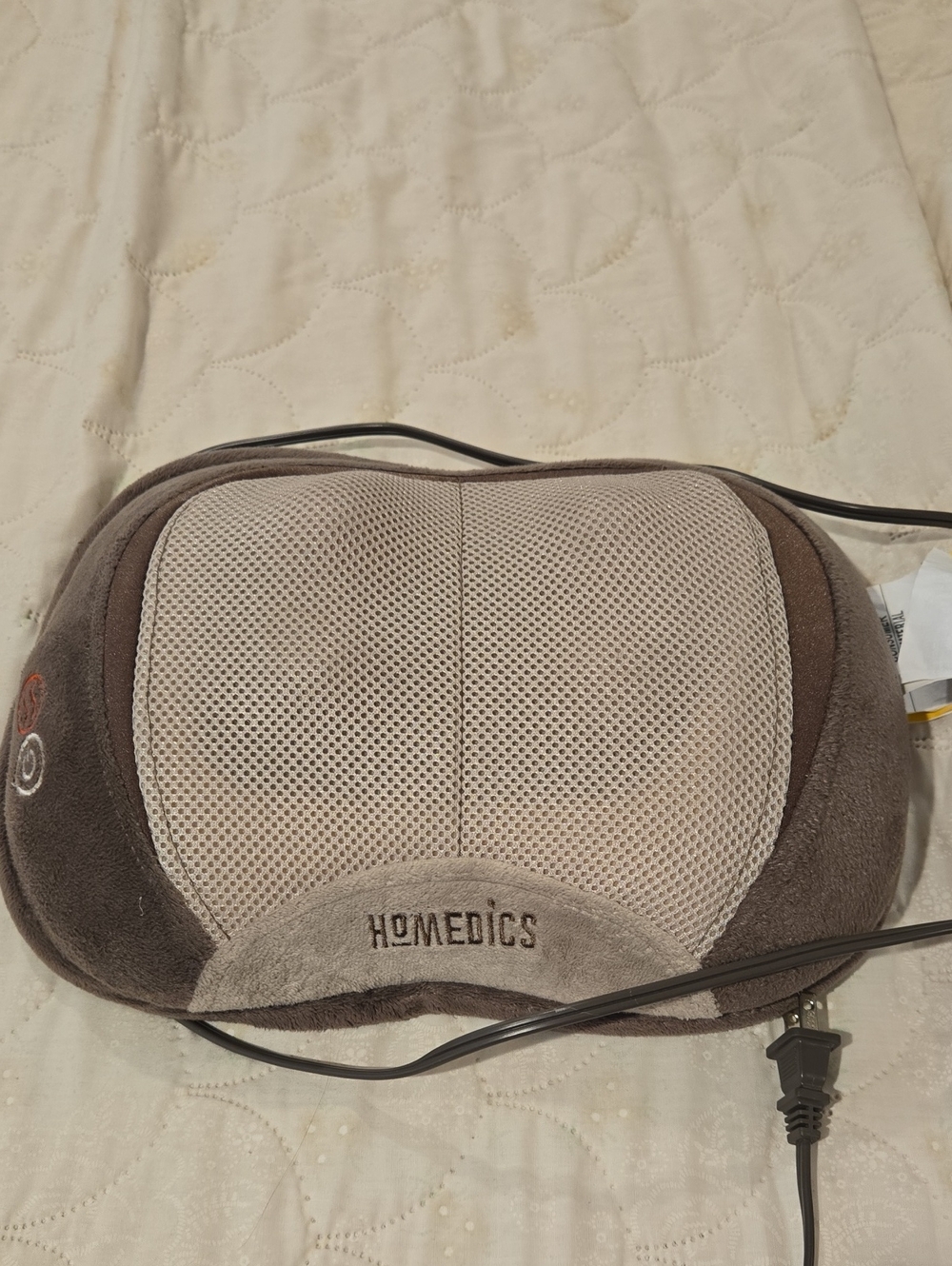 Homedics Brown and Beige Mesh Shiatsu Neck & Back Massager